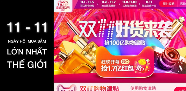 TKS mua hàng ngày lễ 11 - 11 Trung Quốc